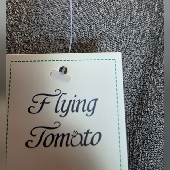 Flying Tomato Midi Boho Dress White Lace SZ Medium New - Picture 3 of 8